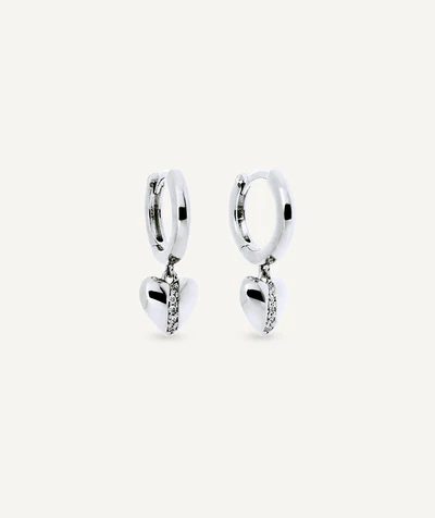 Detalle Pendientes Corazón Corelux Pavé Vidal & Vidal